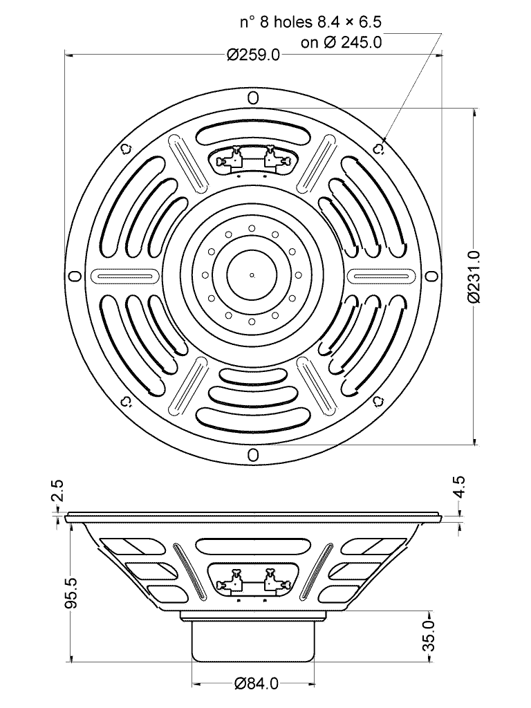 Dimensional drawing