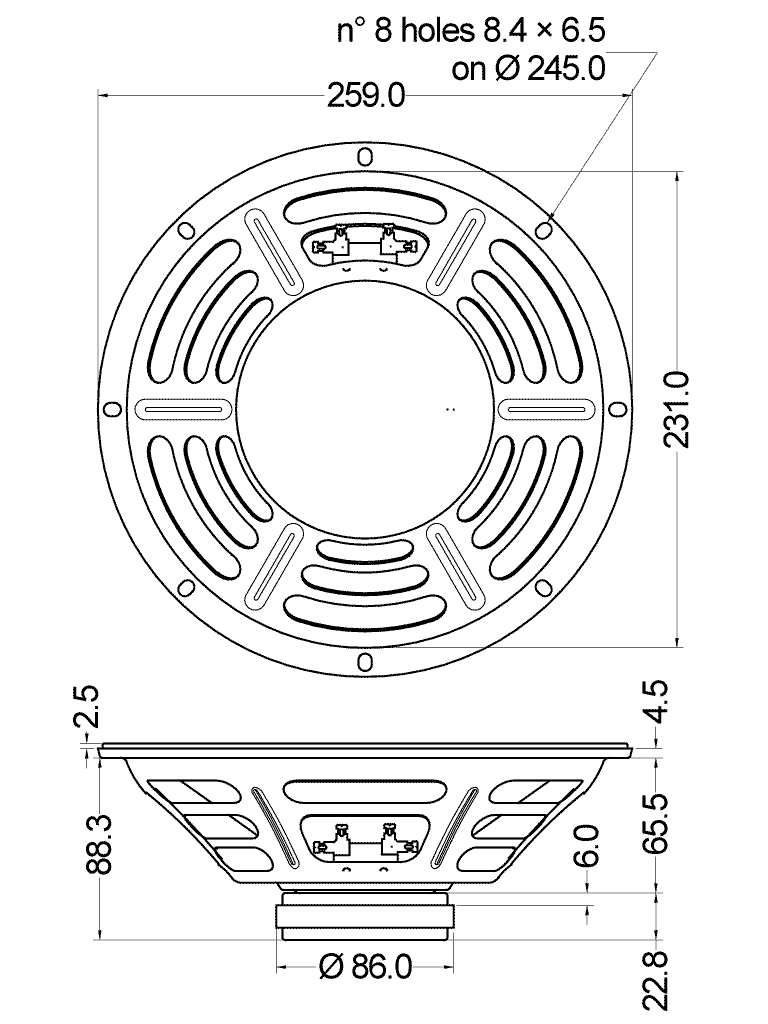 Dimensional drawing