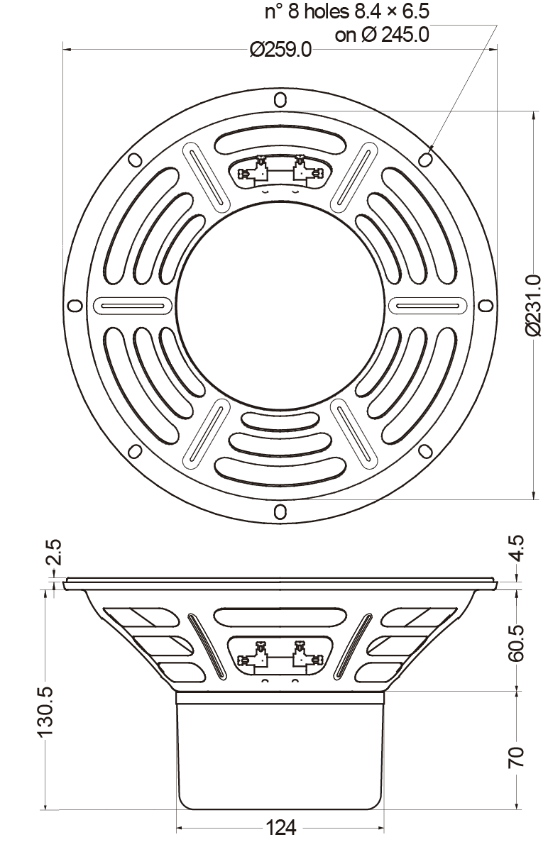 Dimensional drawing