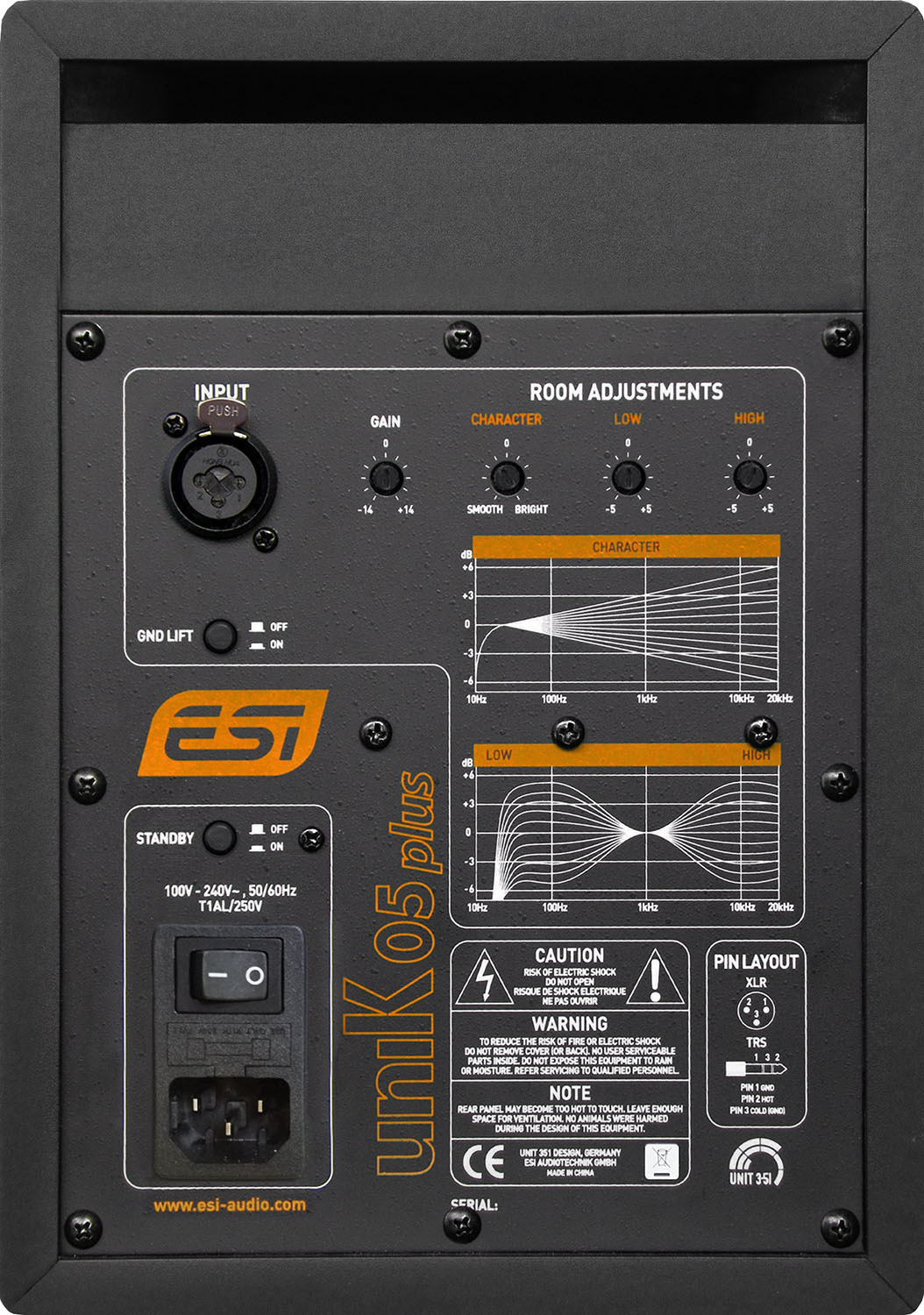 ESI uniK 05 (1ペア) plus 80Wパワード・モニター・スピーカー PA機器