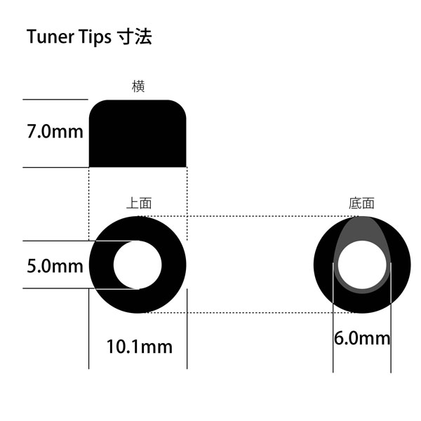 tuner tipsの寸法図 image