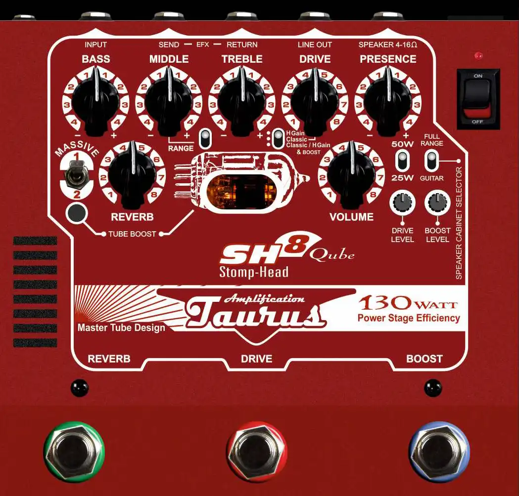 taurus stomp head sh8 qube