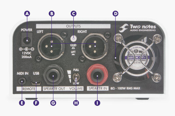 two notes torpedo captor x rear panel